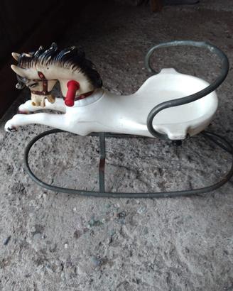 cavallo a dondolo anni 80 vintage 