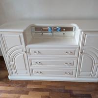 Set camera da letto laccato bianco 