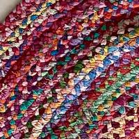 Tappeto in Tessuto Intrecciato fatto a mano