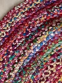 Tappeto in Tessuto Intrecciato fatto a mano