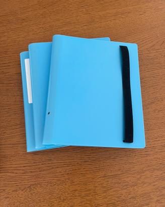 Raccoglitore carte 4 x foglio - 3 x azzurro