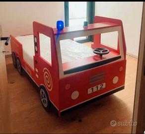 Letto per bambini vigili del fuoco
