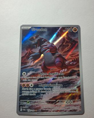 Groudon illustration rare PAR 199/182 ITA