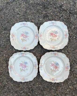 4 Piattini da dolce Porcellana Schwarzenhammer