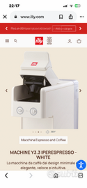 Illy macchina da caffè Y 3.3