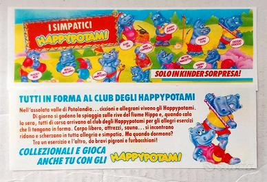 cartine kinder Tartallegre Happypotami.-