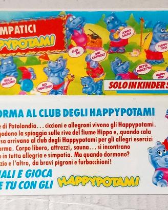 cartine kinder Tartallegre Happypotami.-