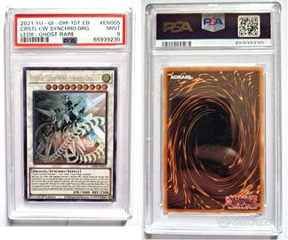PSA 9 - CRYSTAL CLEAR WING SYNCHRO DRAGON Ghost