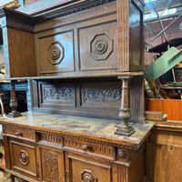 credenza in stile rinascimento anni 20/30 d'epoca