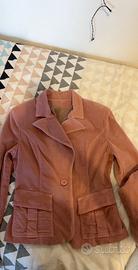 Giacca in velluto a coste rosa