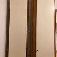 Armadio 8 ante color ciliegio-panna