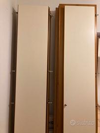 Armadio 8 ante color ciliegio-panna