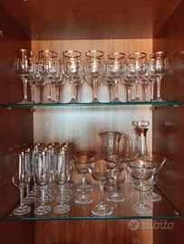 Servizio di bicchieri in cristallo di Bohemia