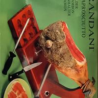 Porta prosciutto con supporto per taglio prosciutt