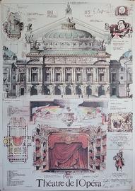 Teatro de l'Opéra Parigi stampa grande formato