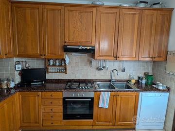 Cucina in legno di rovere