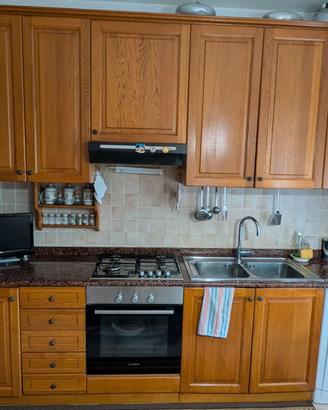 Cucina in legno di rovere