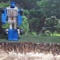 Diorama Transformers Golden Lagoon Lago Dorato