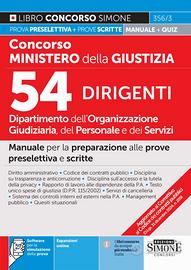 Manuale concorso 54 Dirigenti Ministero Giustizia