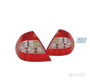 FANALI MERCEDES CLASSE E W211 02-06 LED ROSSO CROM
