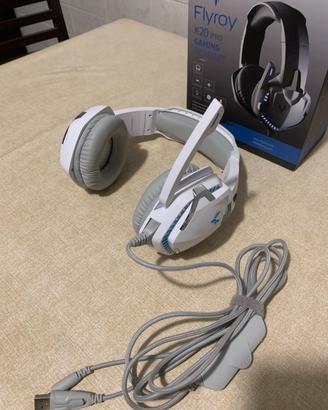 Cuffie Gaming bianche Flyroy