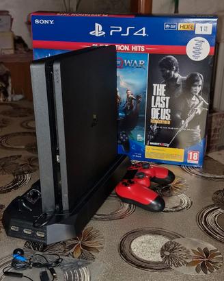 PlayStation 4 Slim 1TB + Controller Rosso + Cuffia