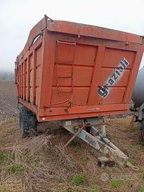 Rimorchio dumper Grazioli mono asse