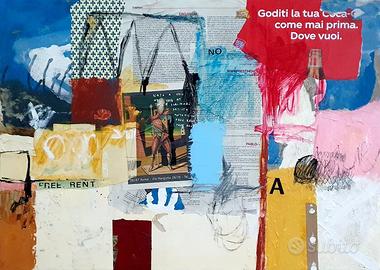 "Free Rent" - tecnica mista su tela 50x70 - Sterpa