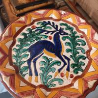 Due piatti decorativi vintage in ceramica sicilian