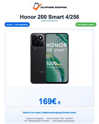 Honor 200 Smart 4/256 Nuovo