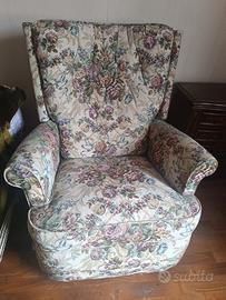 Poltrona Bergère Vintage con meccanismo relax