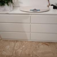 Cassettiera IKEA MALM bianca – 6 cassetti – Ottime