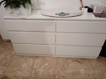 Cassettiera IKEA MALM bianca – 6 cassetti – Ottime
