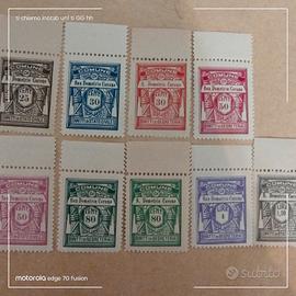 9 francobolli del regno d'Italia del 1929