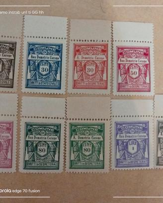 9 francobolli del regno d'Italia del 1929