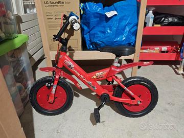 Bicicletta bambini cars saetta mcqueen 12 pollici