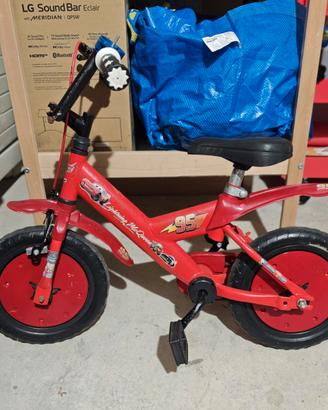 Bicicletta bambini cars saetta mcqueen 12 pollici