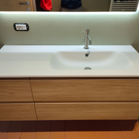 Mobile bagno sospeso rovere