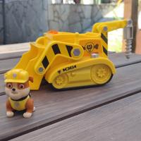 Paw Patrol Rubble con il suo scavatore