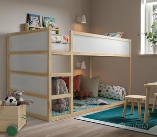 Letto reversibile Ikea + materasso + tenda