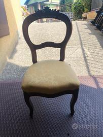 Set 4 sedie antiche d'epoca dell'800