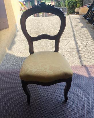 Set 4 sedie antiche d'epoca dell'800