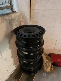 4 cerchi in acciaio originale Renault 7J17