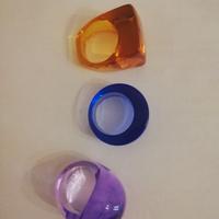 3 anelli in plastica