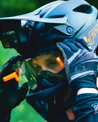maschera occhiali R-flow lente apribile down-hill