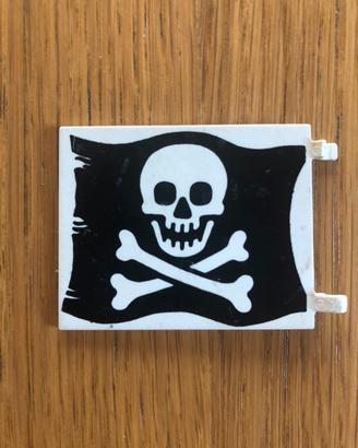 Lego Bandiera Pirati (Jolly Roger) con clip rotte