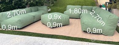 Divano modulare per giardino