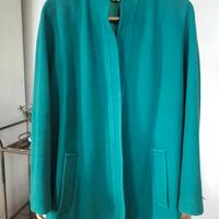 Cappotto corto Luisa Spagnoli verde lana