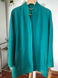 Cappotto corto Luisa Spagnoli verde lana