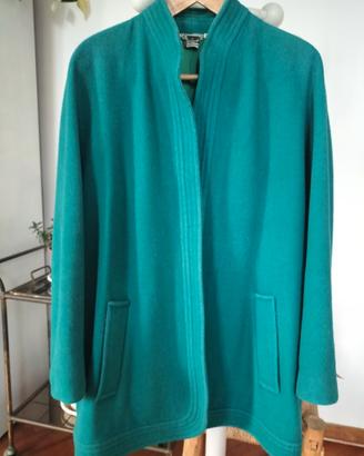 Cappotto corto Luisa Spagnoli verde lana
